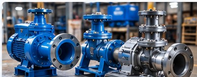 Industrial pumps valves and fluid handling